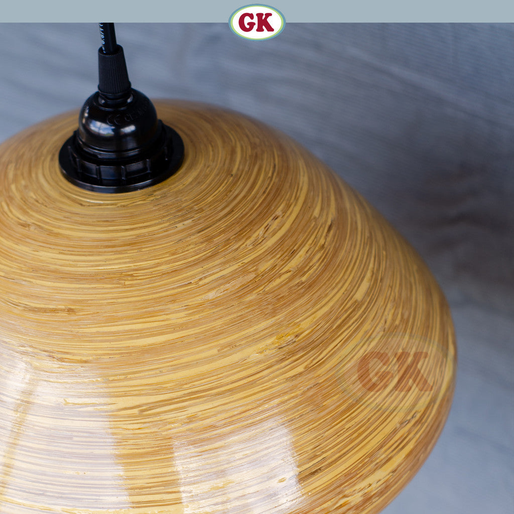 Kap Lampu Gantung Bambu BAMBOO 07 - Handcrafted Rattan Artistic Lampshade Best Interior Decor for Cafe, Resto, Hotel or Home
