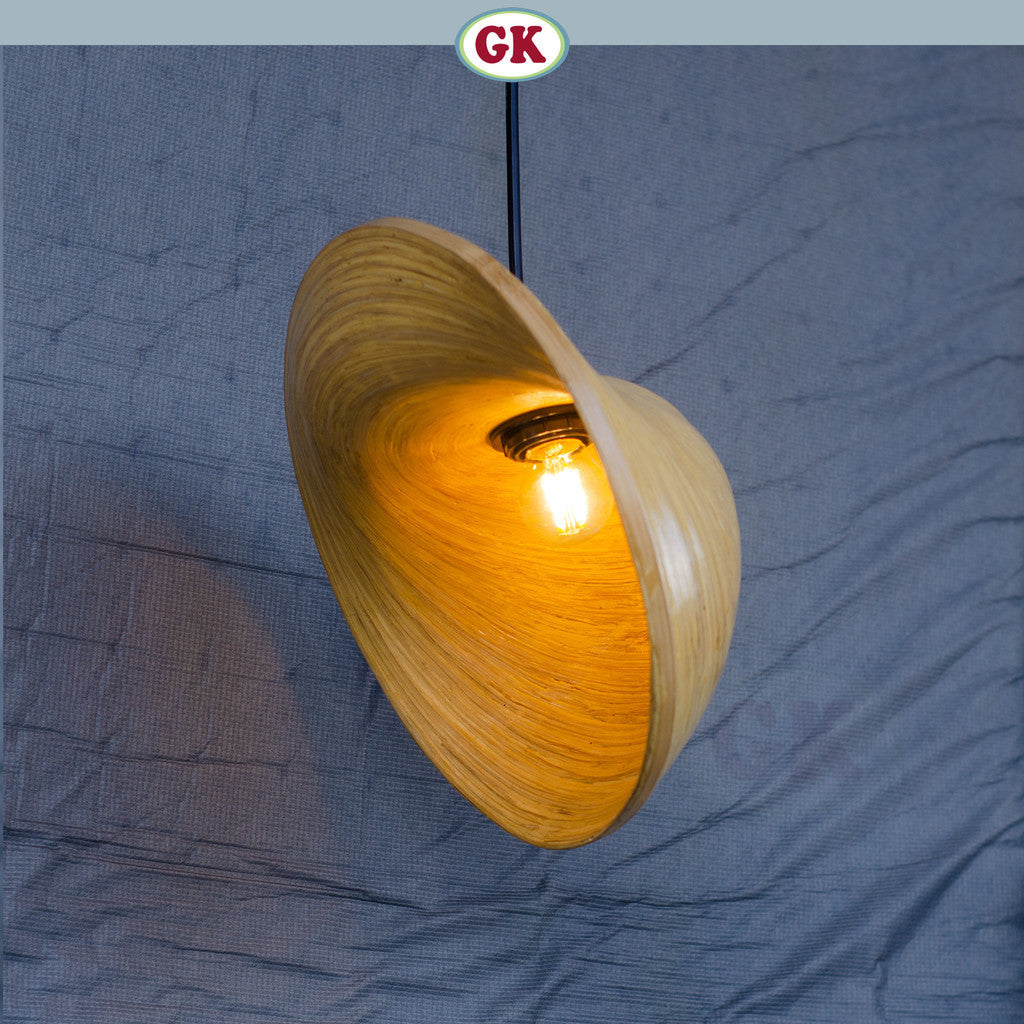 Kap Lampu Gantung Bambu BAMBOO 04 - Handcrafted Rattan Artistic Lampshade Best Interior Decor for Cafe, Resto, Hotel or Home