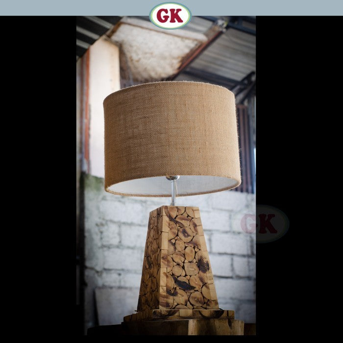Kap Lampu Meja Rotan RUSTIC 15 D30 - Handwoven Rattan Table Lampshade Elegant Natural Decor for Bedroom, Livingroom, Lounge or Workspace.