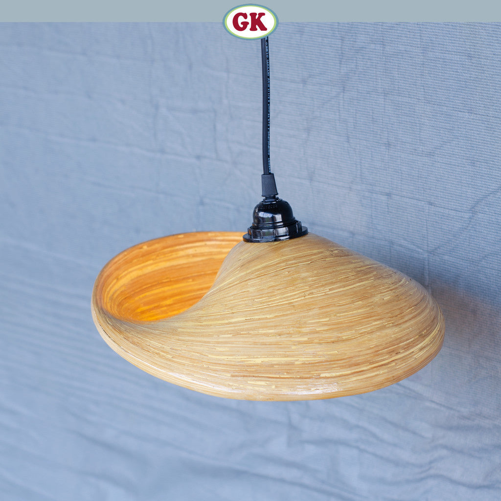 Kap Lampu Gantung Bambu BAMBOO 01 - Handcrafted Rattan Artistic Lampshade Best Interior Decor for Cafe, Resto, Hotel or Home.