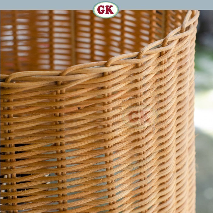 Kap Lampu Meja Rotan RUSTIC 18 D30 - Handwoven Rattan Table Lampshade Elegant Natural Decor for Bedroom, Livingroom, Lounge or Workspace.