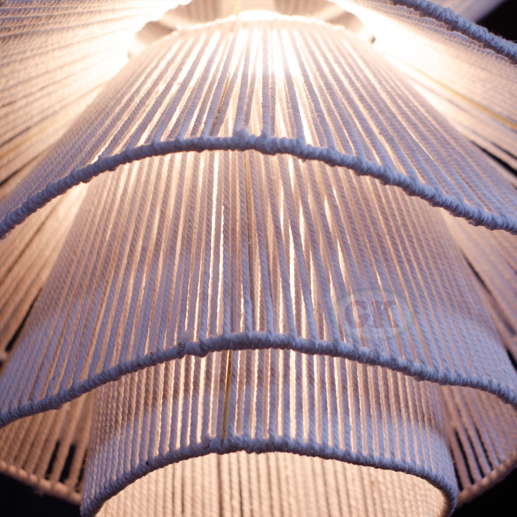 Kap Lampu Gantung RUSTIC 48 D50 - Artistic Lampshade Perfect Interior Decor for Livingroom, Bedroom, or Longue.