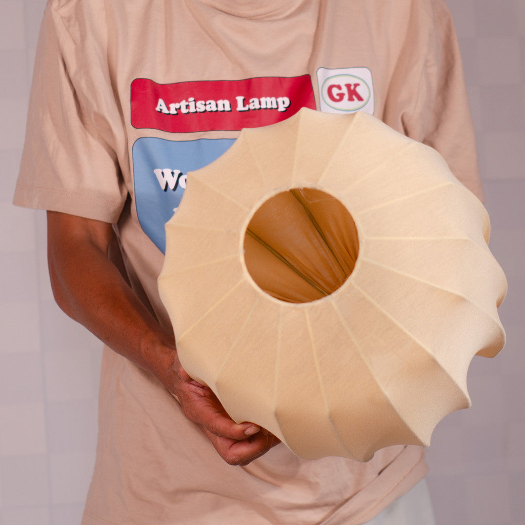 Kap Lampu Gantung Kain LENTERA 26 D30 - Handcrafted Lampshade Perfect Interior Decor for Cafe, Resto, Hotel or Home.