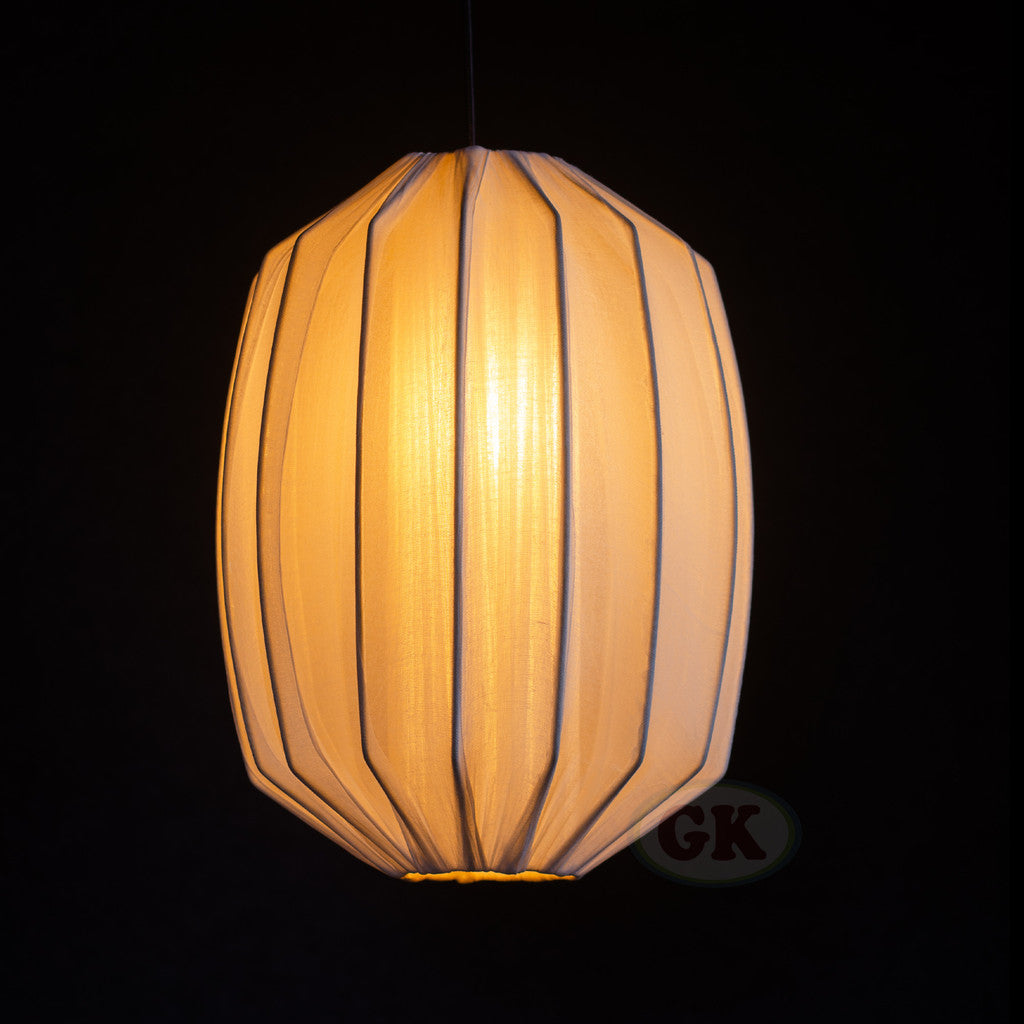 Kap Lampu Gantung Kain LENTERA 27 D30 - Handcrafted Lampshade Perfect Interior Decor for Cafe, Resto, Hotel or Home.
