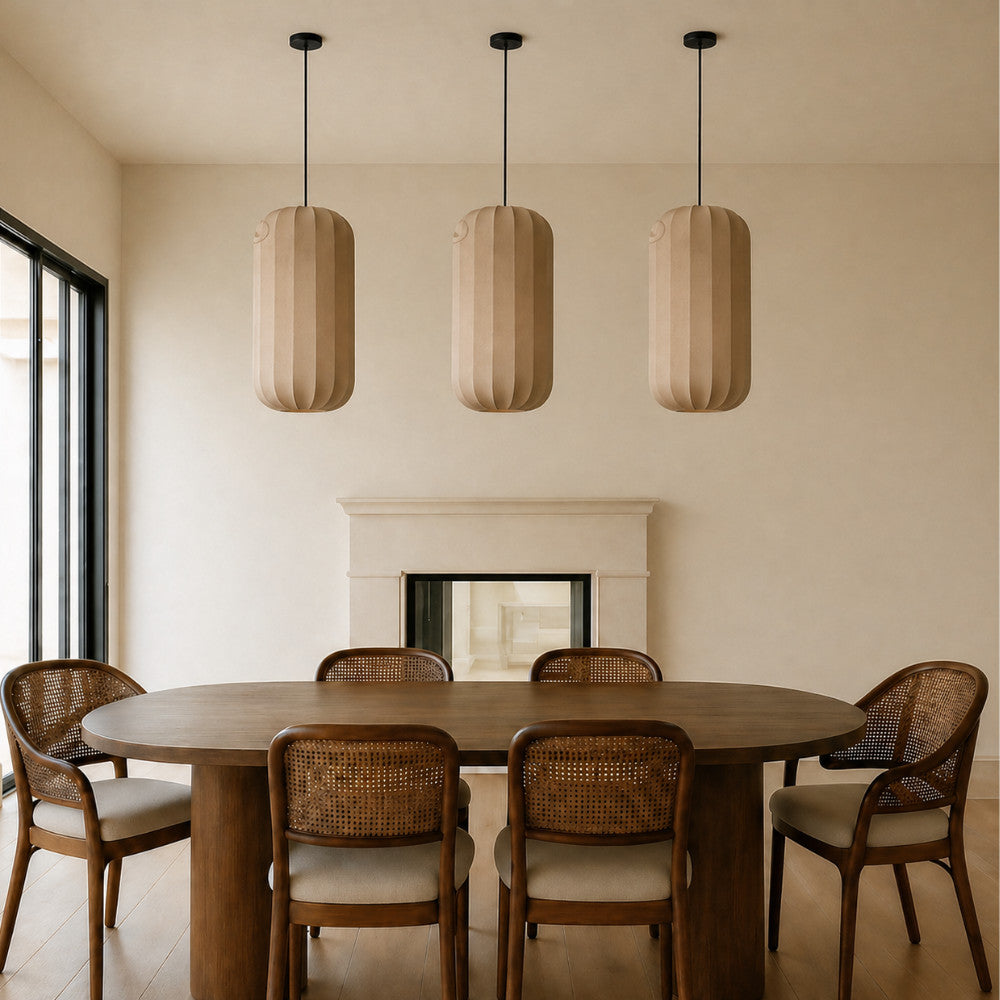 Kap Lampu Gantung Kain LENTERA 45 - Handcrafted Lampshade Perfect Interior Decor for Cafe, Resto, Hotel or Home.