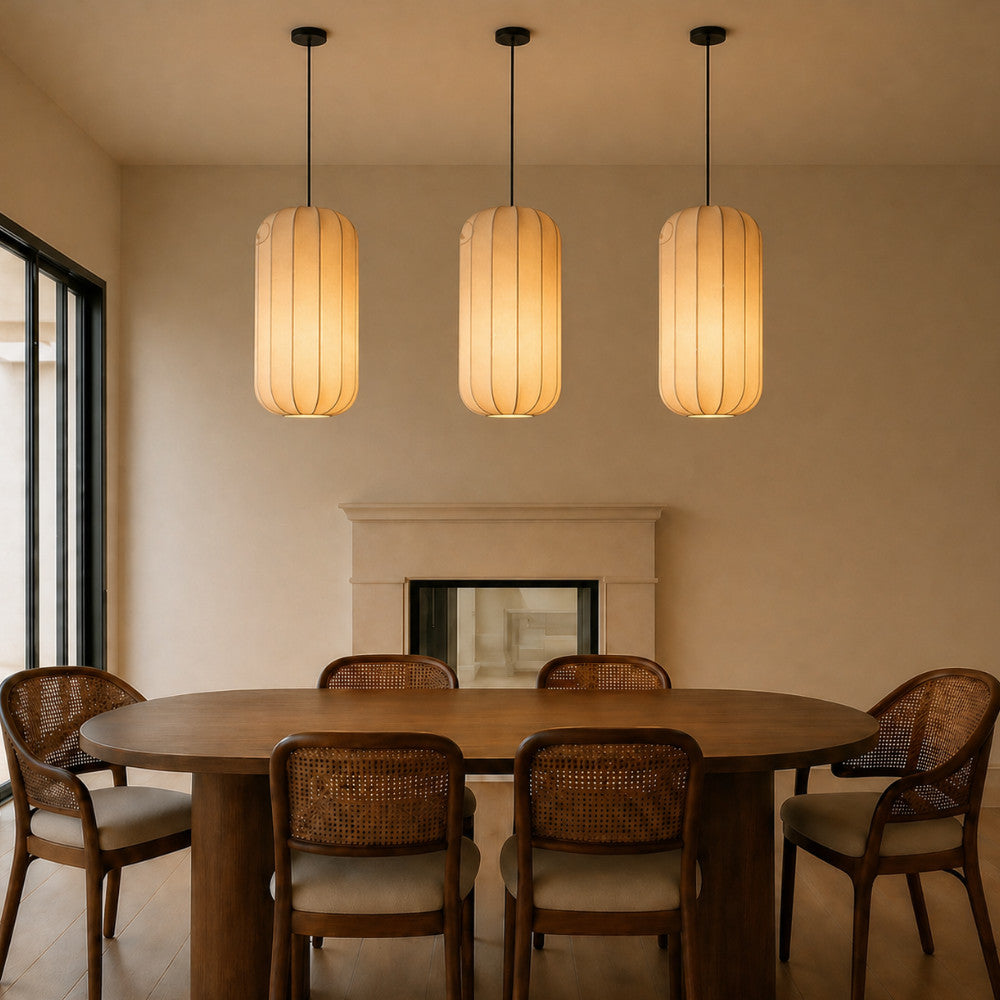 Kap Lampu Gantung Kain LENTERA 45 - Handcrafted Lampshade Perfect Interior Decor for Cafe, Resto, Hotel or Home.