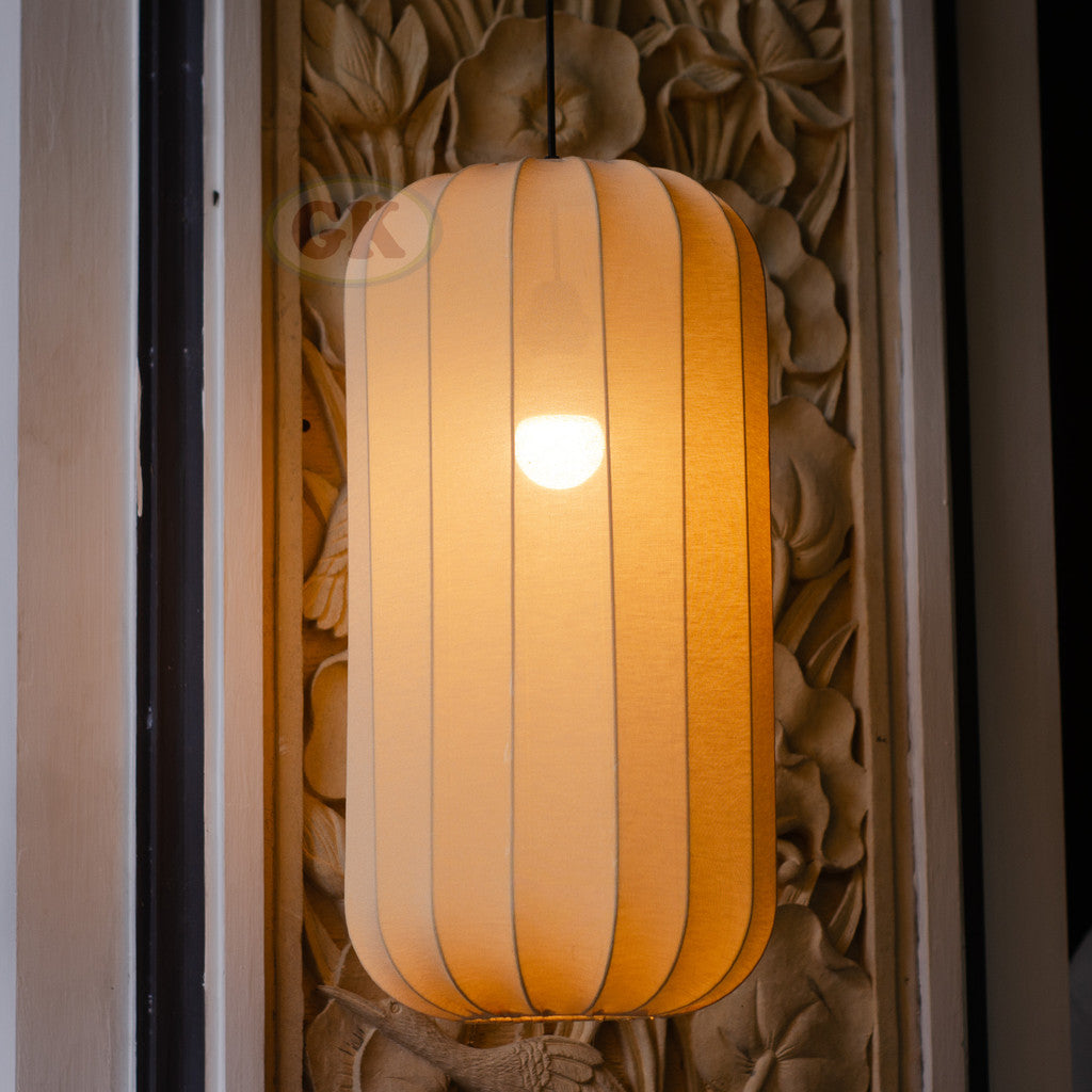 Kap Lampu Gantung Kain LENTERA 45 - Handcrafted Lampshade Perfect Interior Decor for Cafe, Resto, Hotel or Home.