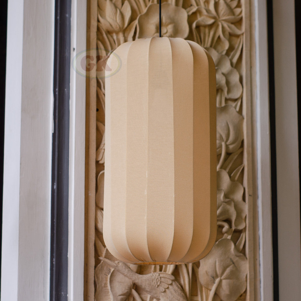 Kap Lampu Gantung Kain LENTERA 45 - Handcrafted Lampshade Perfect Interior Decor for Cafe, Resto, Hotel or Home.