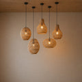 [Bundling] Rattan Hanging Light Cluster – Natural Woven Interior Lighting Set BASIC SET 01