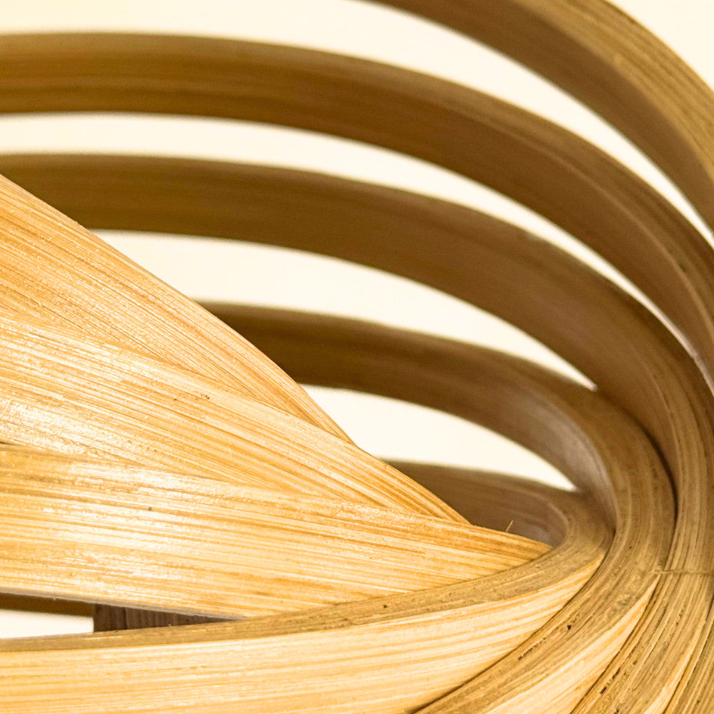 Standing Lamp Kayu & Kap Bambu – Lampu Lantai Artistic Natural Dekorasi Ruangan BAMBOO 13