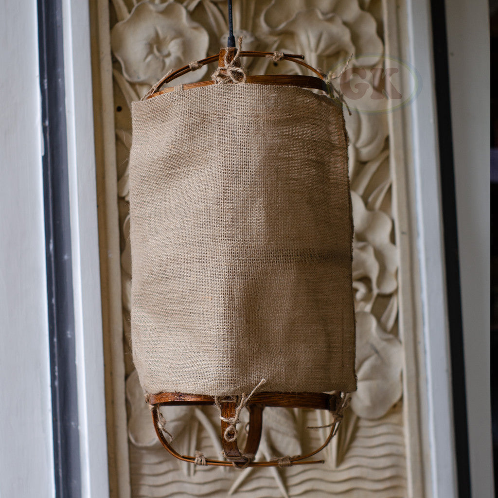 Kap Lampu Gantung Kain LENTERA 30 D30 - Handcrafted Lampshade Perfect Interior Decor for Cafe, Resto, Hotel or Home.