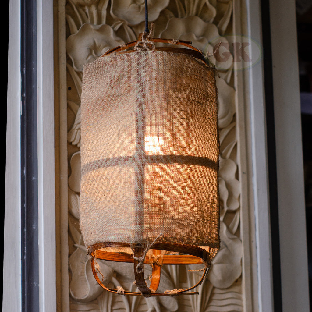 Kap Lampu Gantung Kain LENTERA 30 D30 - Handcrafted Lampshade Perfect Interior Decor for Cafe, Resto, Hotel or Home.