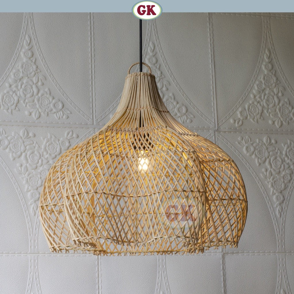 Kap Lampu Gantung Rotan BASIC 04 - Rotan Hias Ceiling Rattan