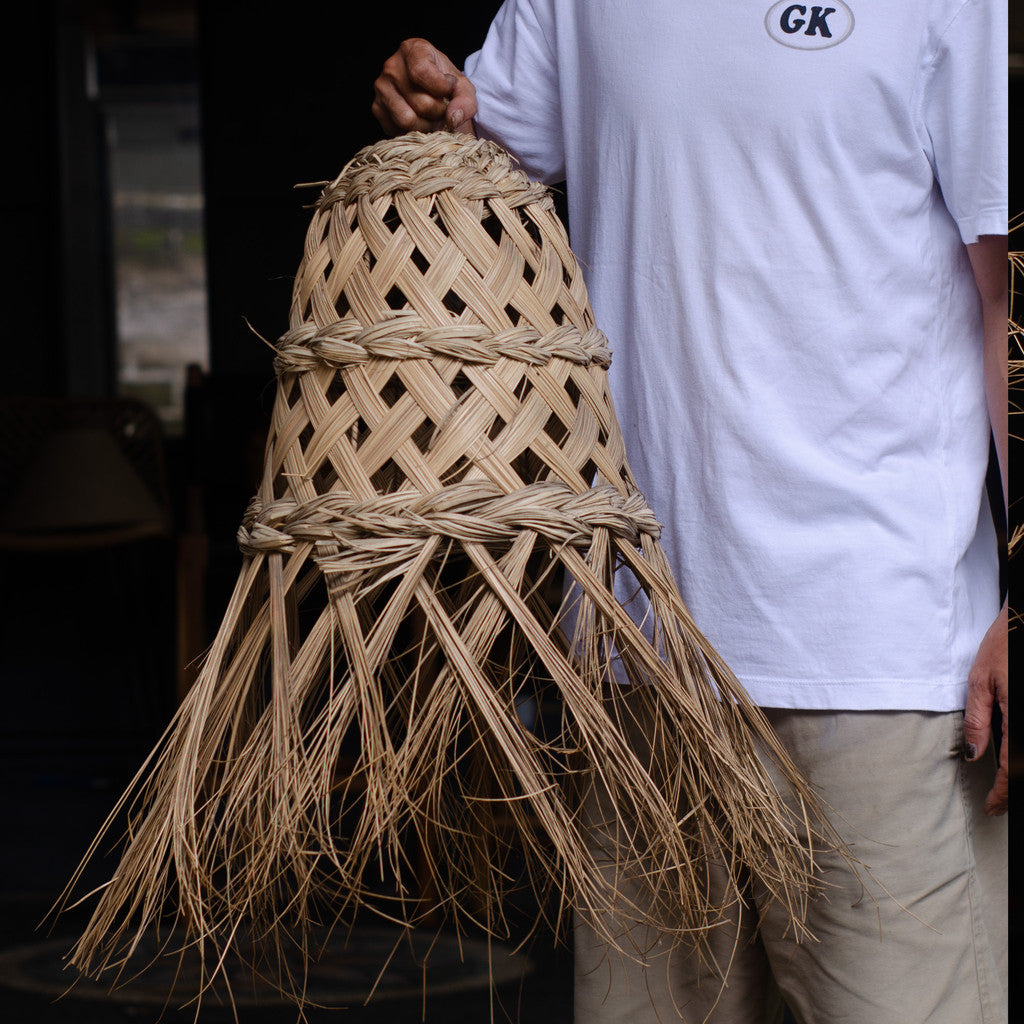 Kap Lampu Gantung Rumbai RUSTIC 59 D30 - Artistic Lampshade Perfect Interior Decor for Livingroom, Bedroom, or Longue.