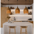 Kap Lampu Gantung Rumbai RUSTIC 53 D30 - Artistic Lampshade Perfect Interior Decor for Livingroom, Bedroom, or Longue.