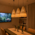 Kap Lampu Gantung Rumbai RUSTIC 51 D50 - Artistic Lampshade Perfect Interior Decor for Livingroom, Bedroom, or Longue.