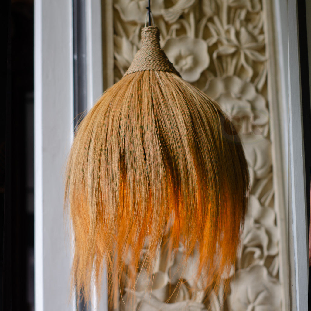 Kap Lampu Gantung Rumbai RUSTIC 53 D30 - Artistic Lampshade Perfect Interior Decor for Livingroom, Bedroom, or Longue.