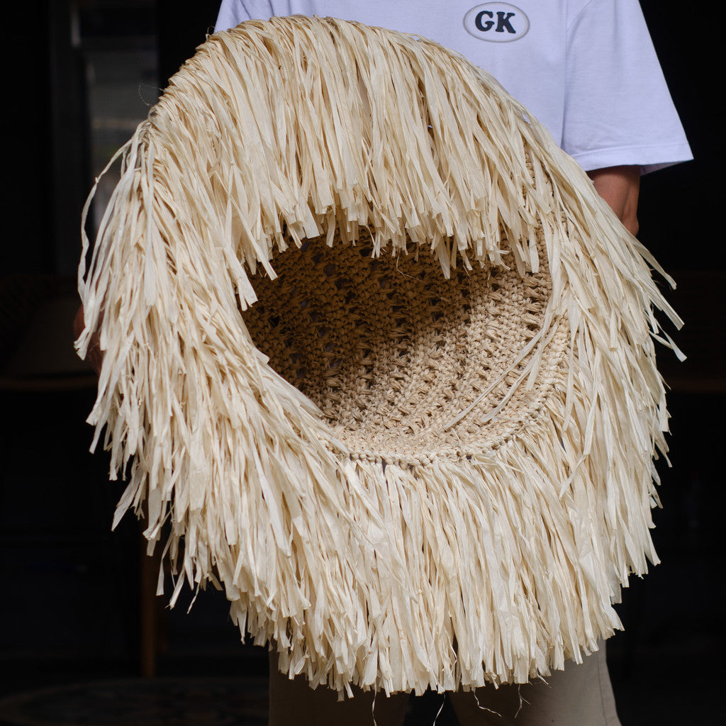 Kap Lampu Gantung Rumbai RUSTIC 51 D50 - Artistic Lampshade Perfect Interior Decor for Livingroom, Bedroom, or Longue.