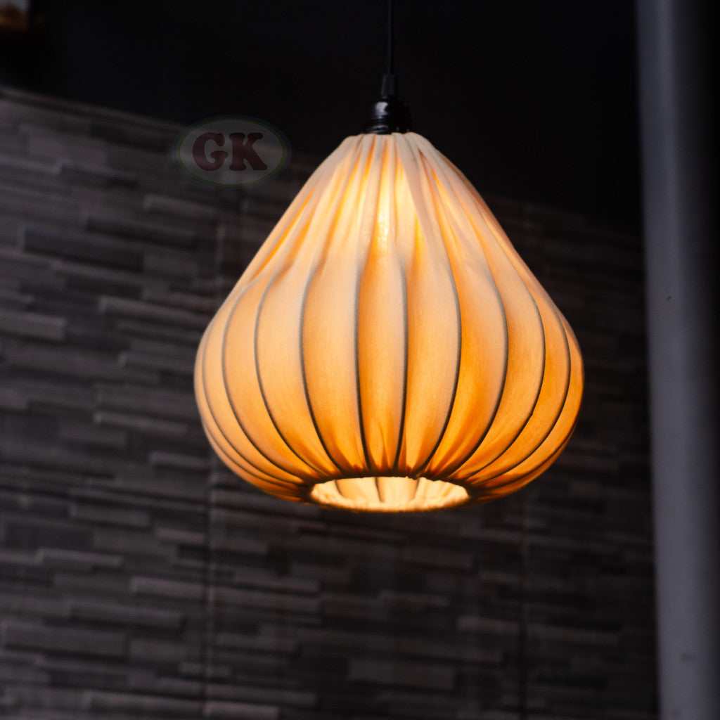 Kap Lampu Gantung Kain LENTERA 34 D30 - Handcrafted Lampshade Perfect Interior Decor for Cafe, Resto, Hotel or Home.