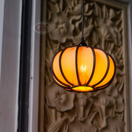Kap Lampu Gantung Kain LENTERA 33 D25 - Handcrafted Lampshade Perfect Interior Decor for Cafe, Resto, Hotel or Home.