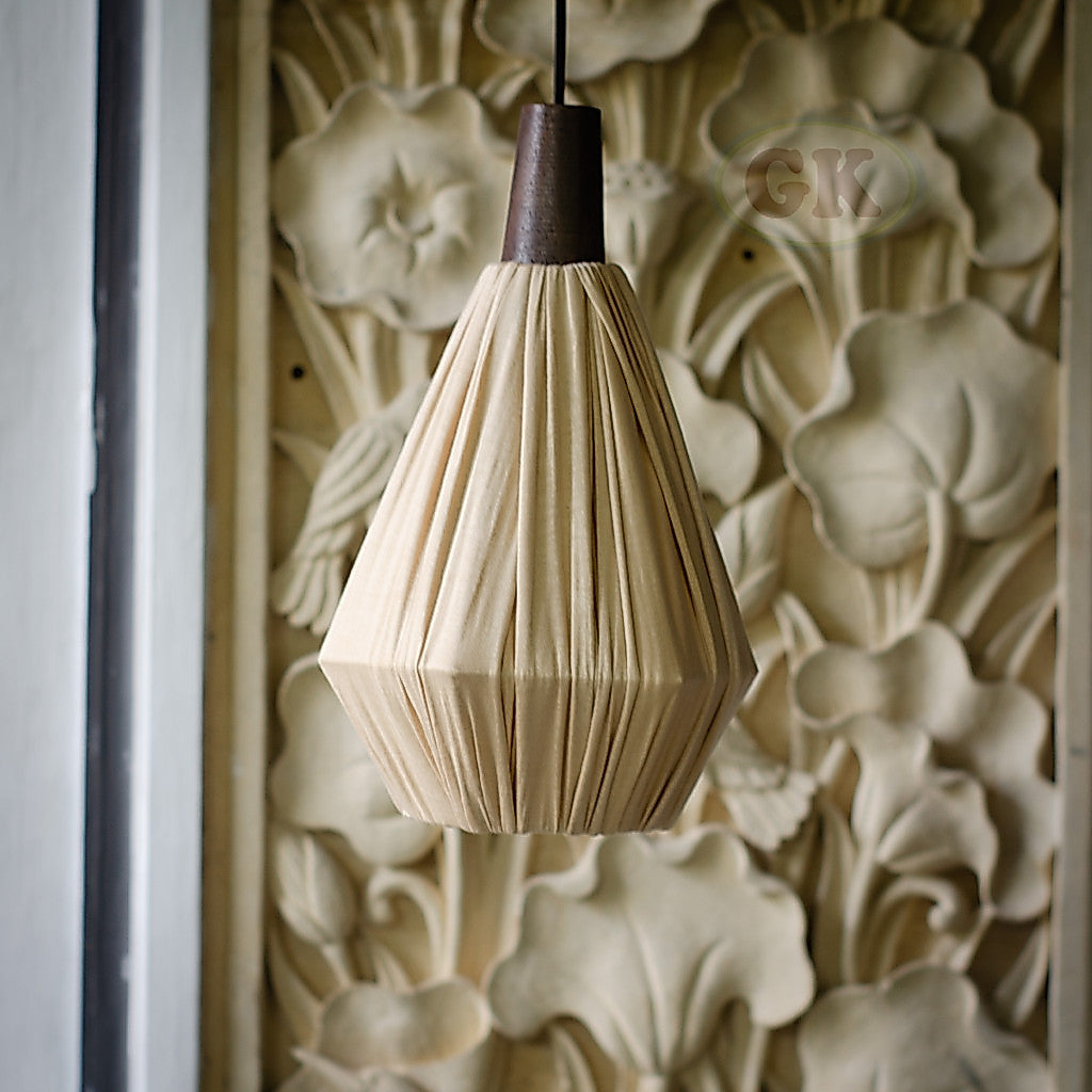 Kap Lampu Gantung Kain LENTERA 42 D20 - Handcrafted Lampshade Perfect Interior Decor for Cafe, Resto, Hotel or Home.