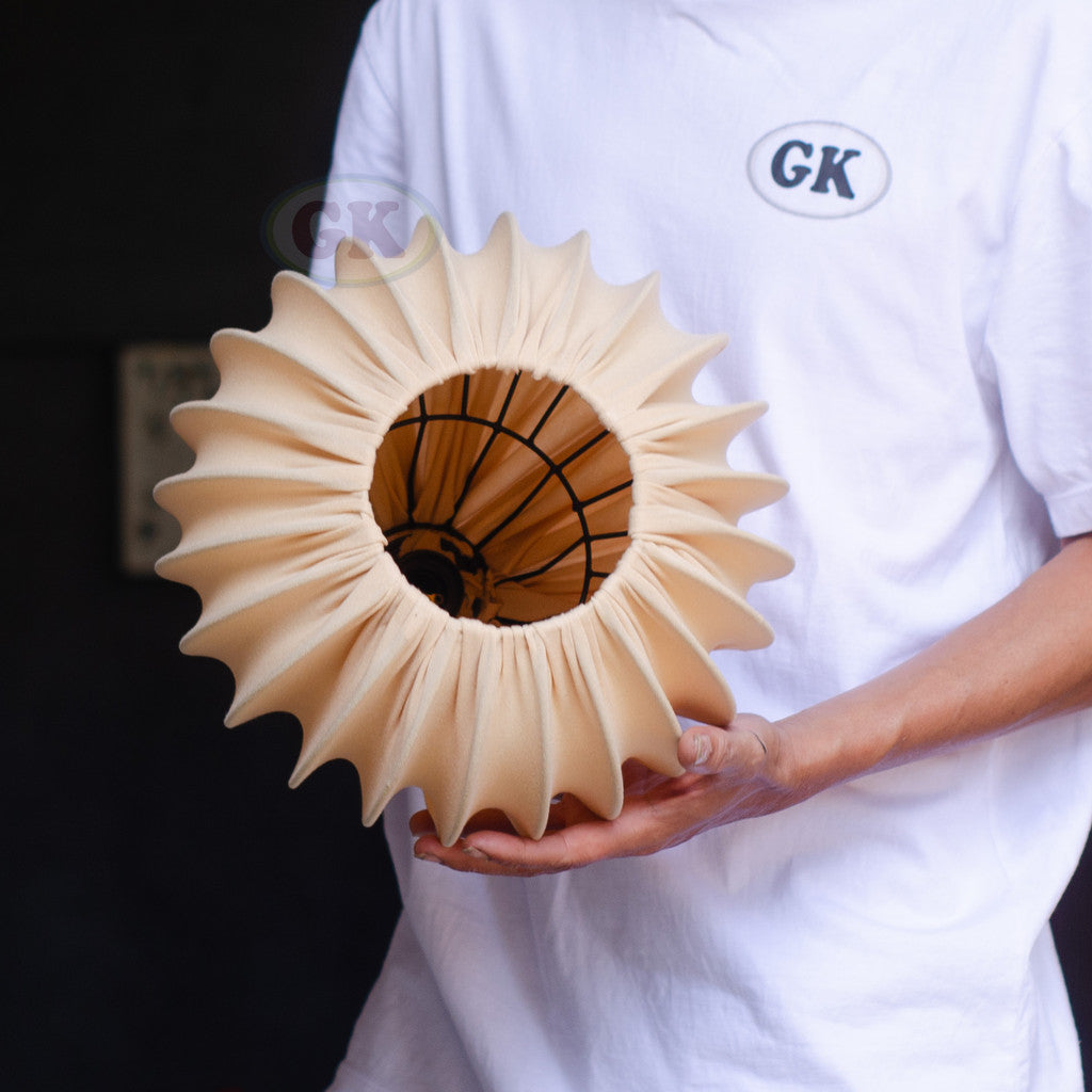 Kap Lampu Gantung Kain LENTERA 34 D30 - Handcrafted Lampshade Perfect Interior Decor for Cafe, Resto, Hotel or Home.