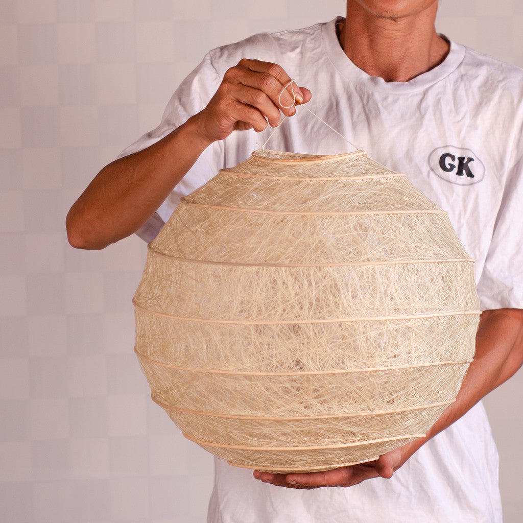 Kap Lampu Gantung Kain LENTERA 37 D40 - Handcrafted Lampshade Perfect Interior Decor for Cafe, Resto, Hotel or Home.