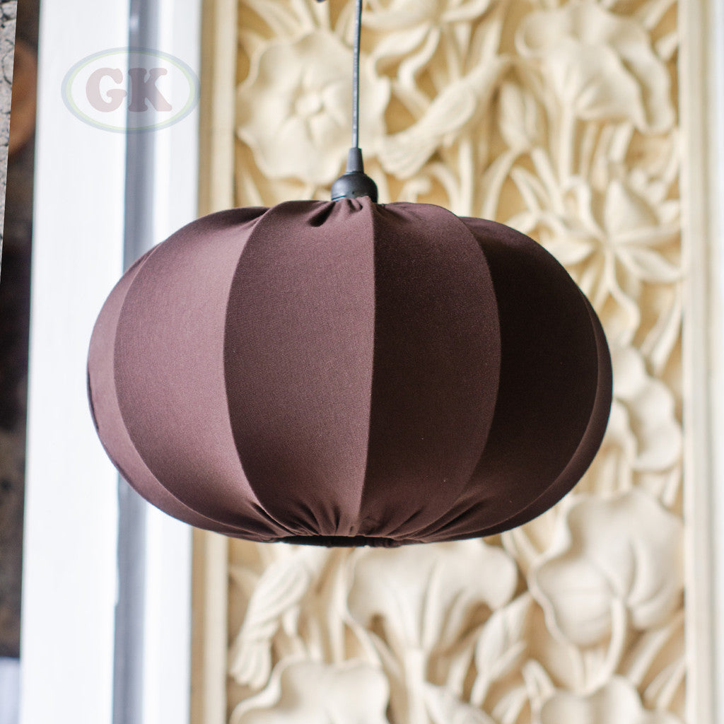 Kap Lampu Gantung Kain LENTERA 31 D40 - Handcrafted Lampshade Perfect Interior Decor for Cafe, Resto, Hotel or Home.