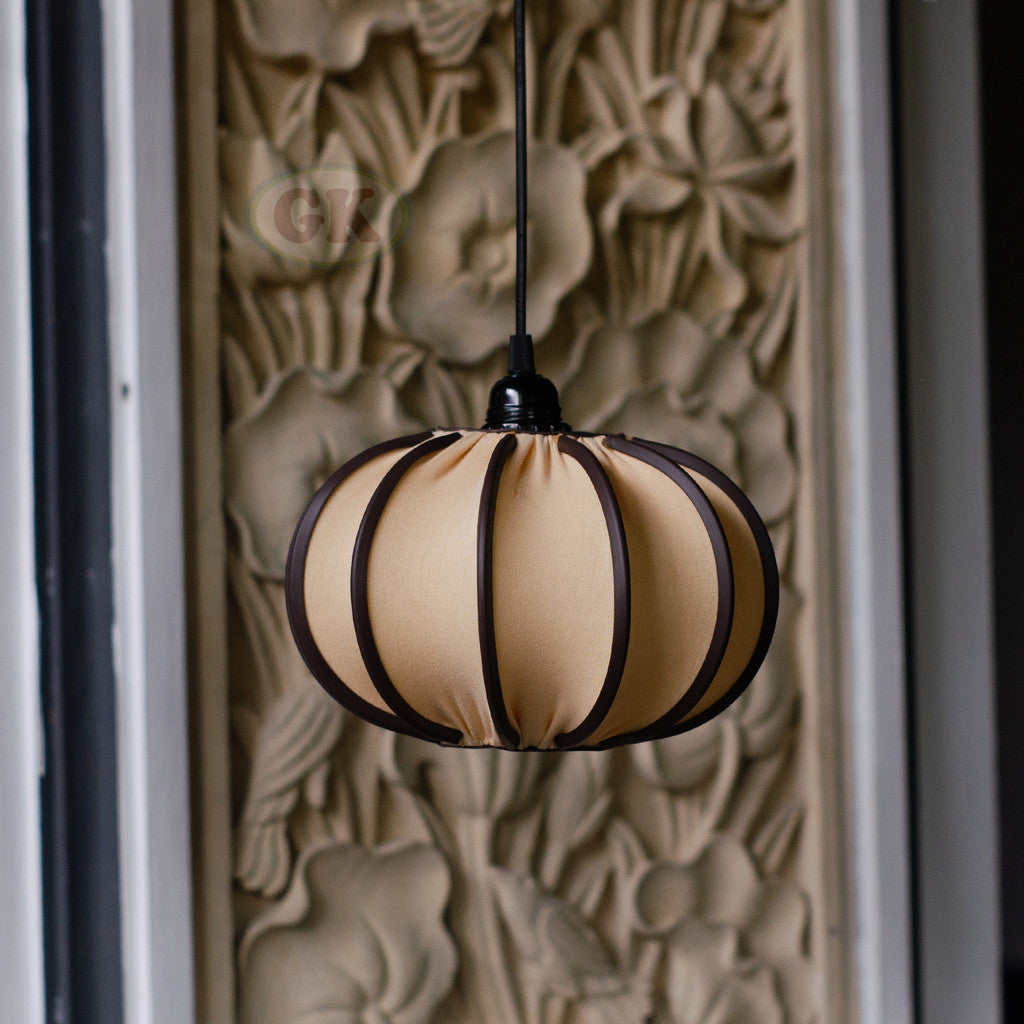 Kap Lampu Gantung Kain LENTERA 33 D25 - Handcrafted Lampshade Perfect Interior Decor for Cafe, Resto, Hotel or Home.