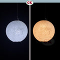 Kap Lampu Gantung Bola FIBER - Artistic Fiber Lampshade Perfect Interior Decor for Livingroom, Bedroom, or Longue.