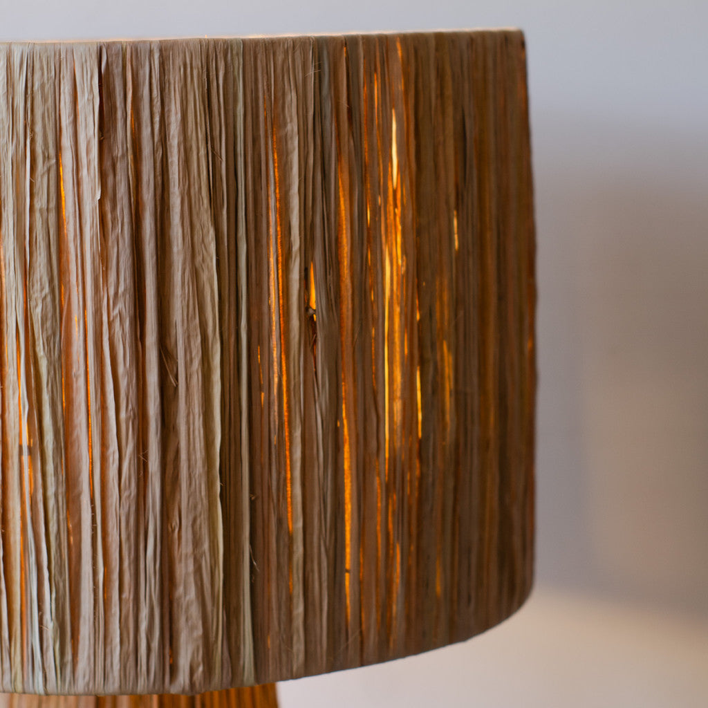 Kap Lampu Standing Rumbai RUSTIC 60 D50 - Artistic Lampshade Perfect Interior Decor for Livingroom, Bedroom, or Longue.
