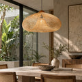 Kap Lampu Gantung Rotan KUBAH 22 D50 - Handcrafted Rattan Lampshade Best Interior Decor for Livingroom, Bedroom, or Longue.