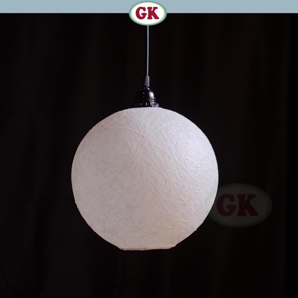 Kap Lampu Gantung Bola FIBER - Artistic Fiber Lampshade Perfect Interior Decor for Livingroom, Bedroom, or Longue.