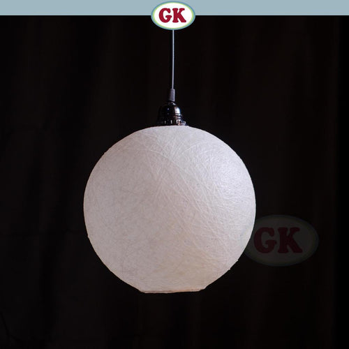 Kap Lampu Gantung Bola FIBER - Artistic Fiber Lampshade Perfect Interior Decor for Livingroom, Bedroom, or Longue.