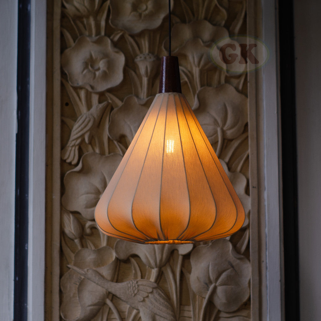 Kap Lampu Gantung Kain LENTERA 40 D30 - Handcrafted Lampshade Perfect Interior Decor for Cafe, Resto, Hotel or Home.