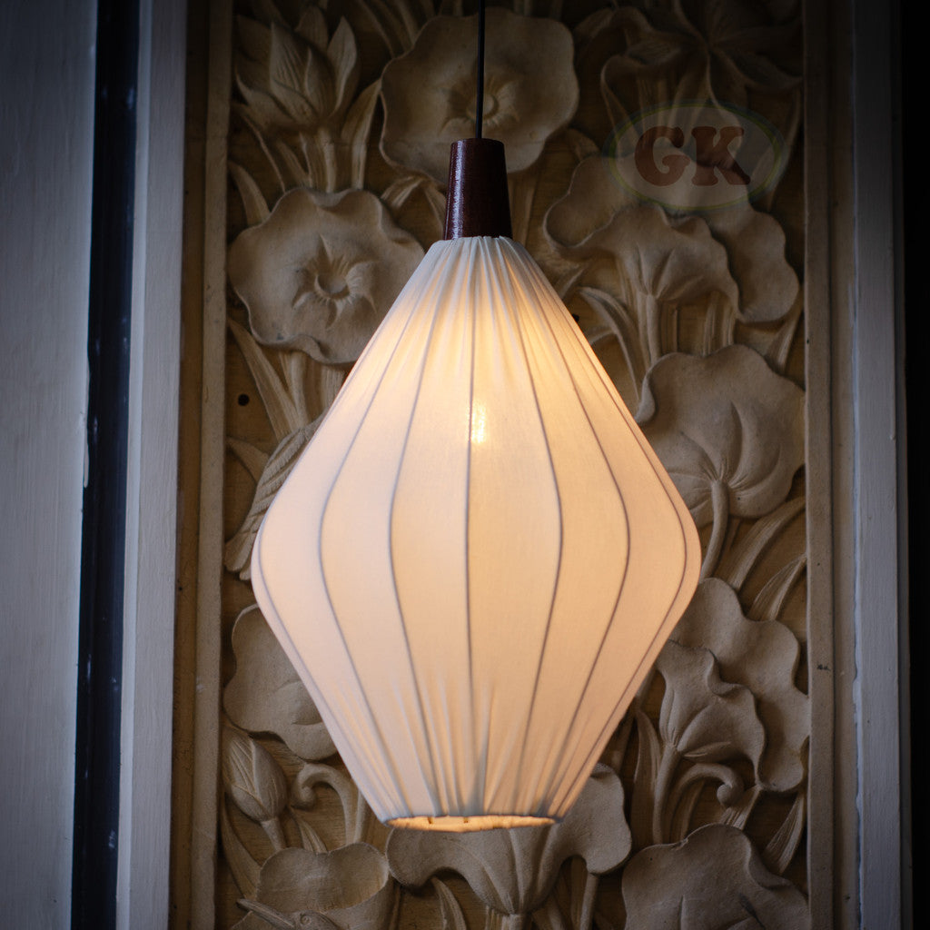 Kap Lampu Gantung Kain LENTERA 41 D30 - Handcrafted Lampshade Perfect Interior Decor for Cafe, Resto, Hotel or Home.