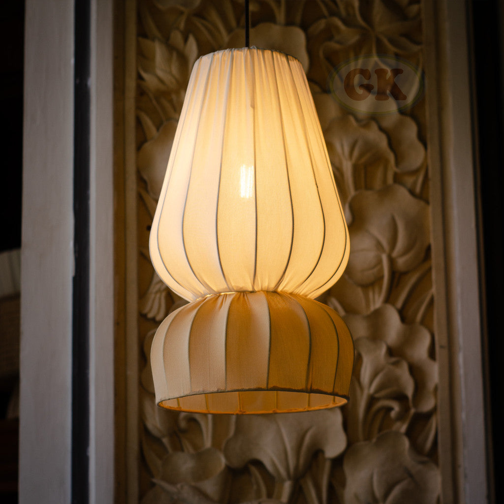 Kap Lampu Gantung Kain LENTERA 43 D25 - Handcrafted Lampshade Perfect Interior Decor for Cafe, Resto, Hotel or Home.