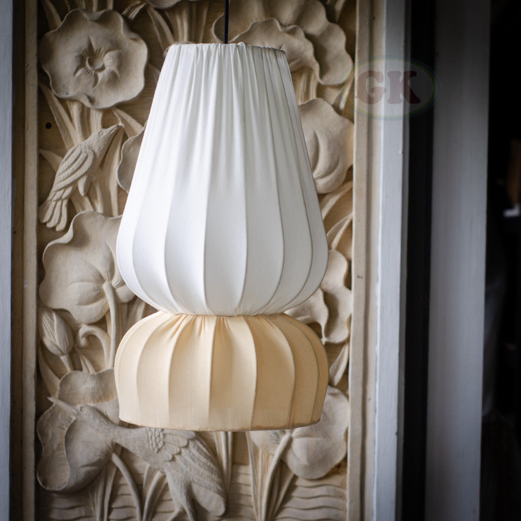 Kap Lampu Gantung Kain LENTERA 43 D25 - Handcrafted Lampshade Perfect Interior Decor for Cafe, Resto, Hotel or Home.