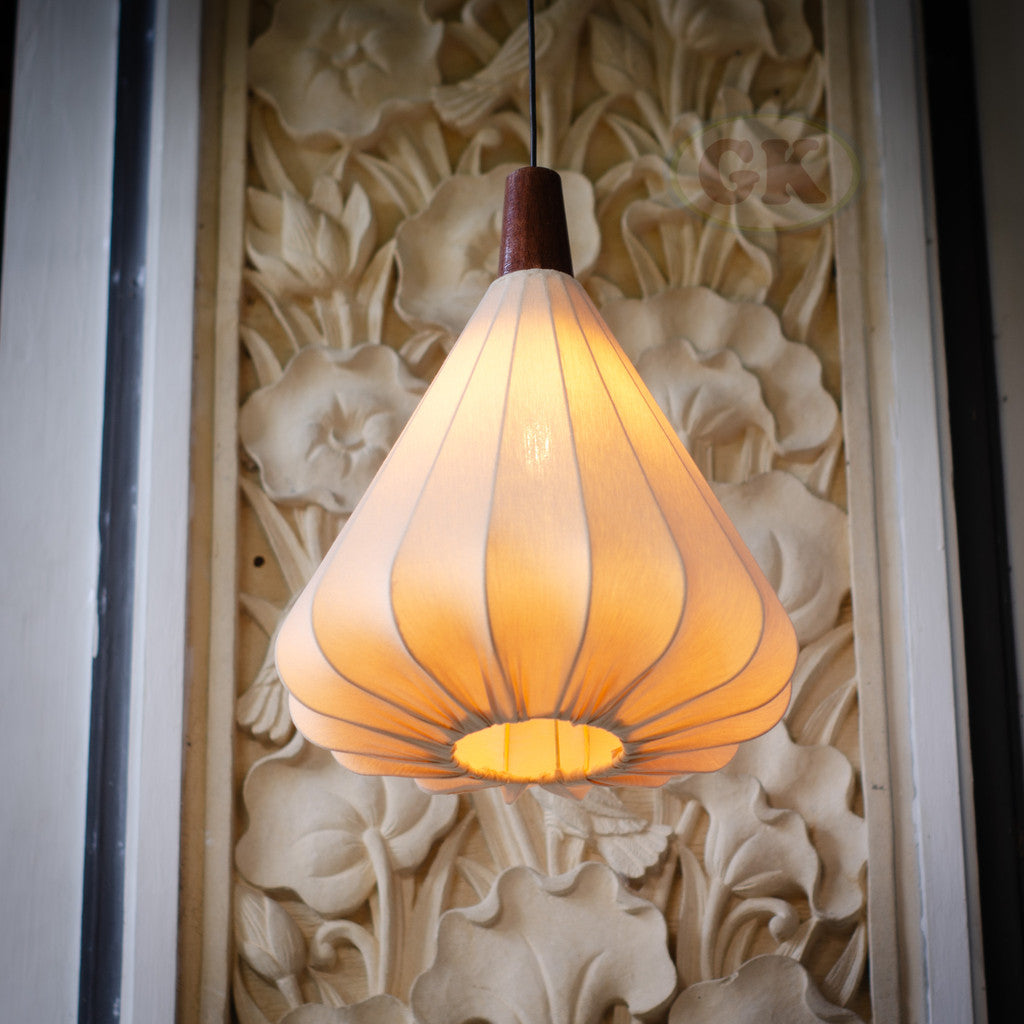Kap Lampu Gantung Kain LENTERA 40 D30 - Handcrafted Lampshade Perfect Interior Decor for Cafe, Resto, Hotel or Home.