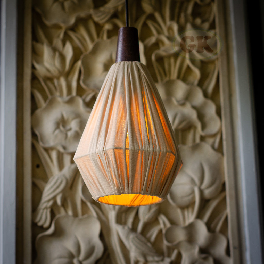 Kap Lampu Gantung Kain LENTERA 42 D20 - Handcrafted Lampshade Perfect Interior Decor for Cafe, Resto, Hotel or Home.