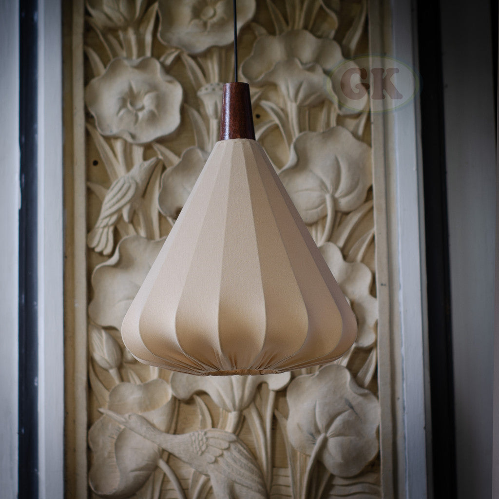 Kap Lampu Gantung Kain LENTERA 40 D30 - Handcrafted Lampshade Perfect Interior Decor for Cafe, Resto, Hotel or Home.